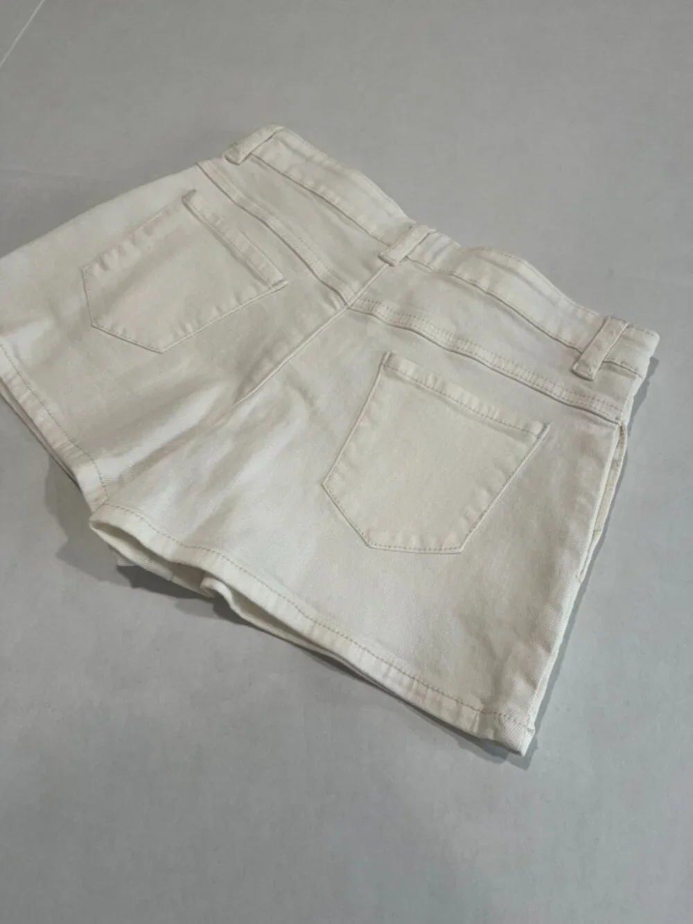 Girl - 8, 12 - NWT Bisby Ivory Denim Shorts